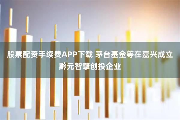 股票配资手续费APP下载 茅台基金等在嘉兴成立黔元智擎创投企业